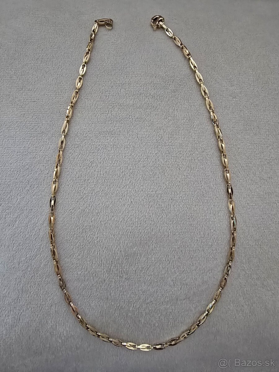Dizajnová zlatá retiazka ☆ Nová ☆ Pevná ☆ 585 ☆
