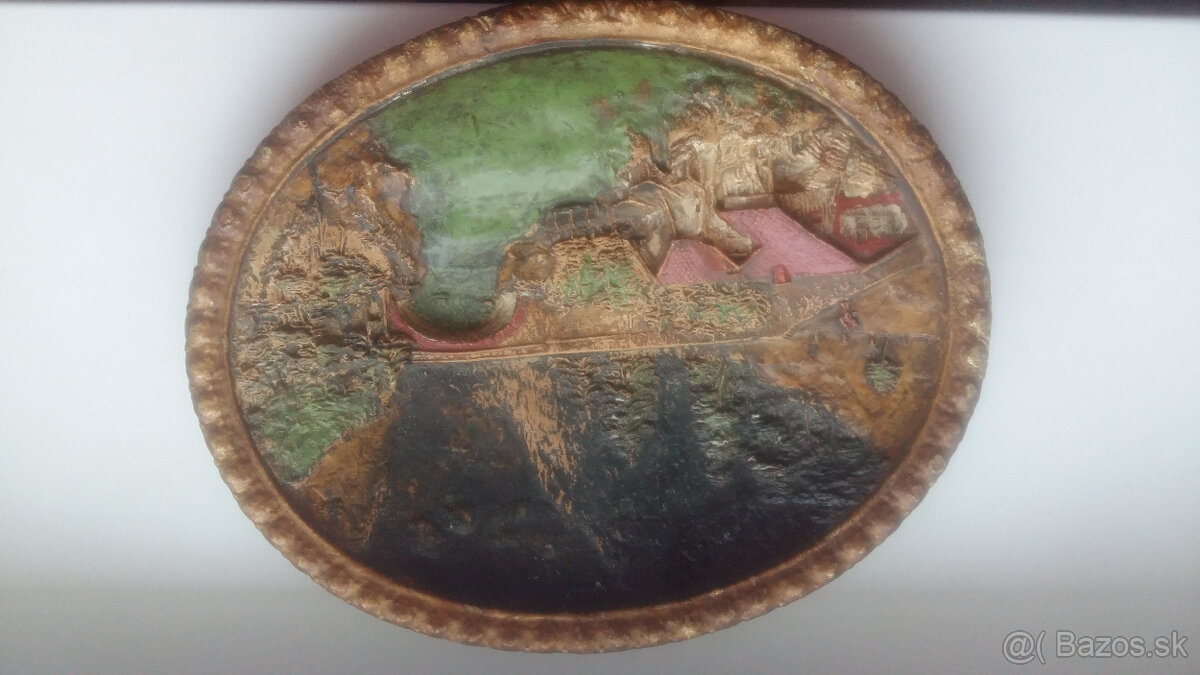 Predám tento starý plastický obraz