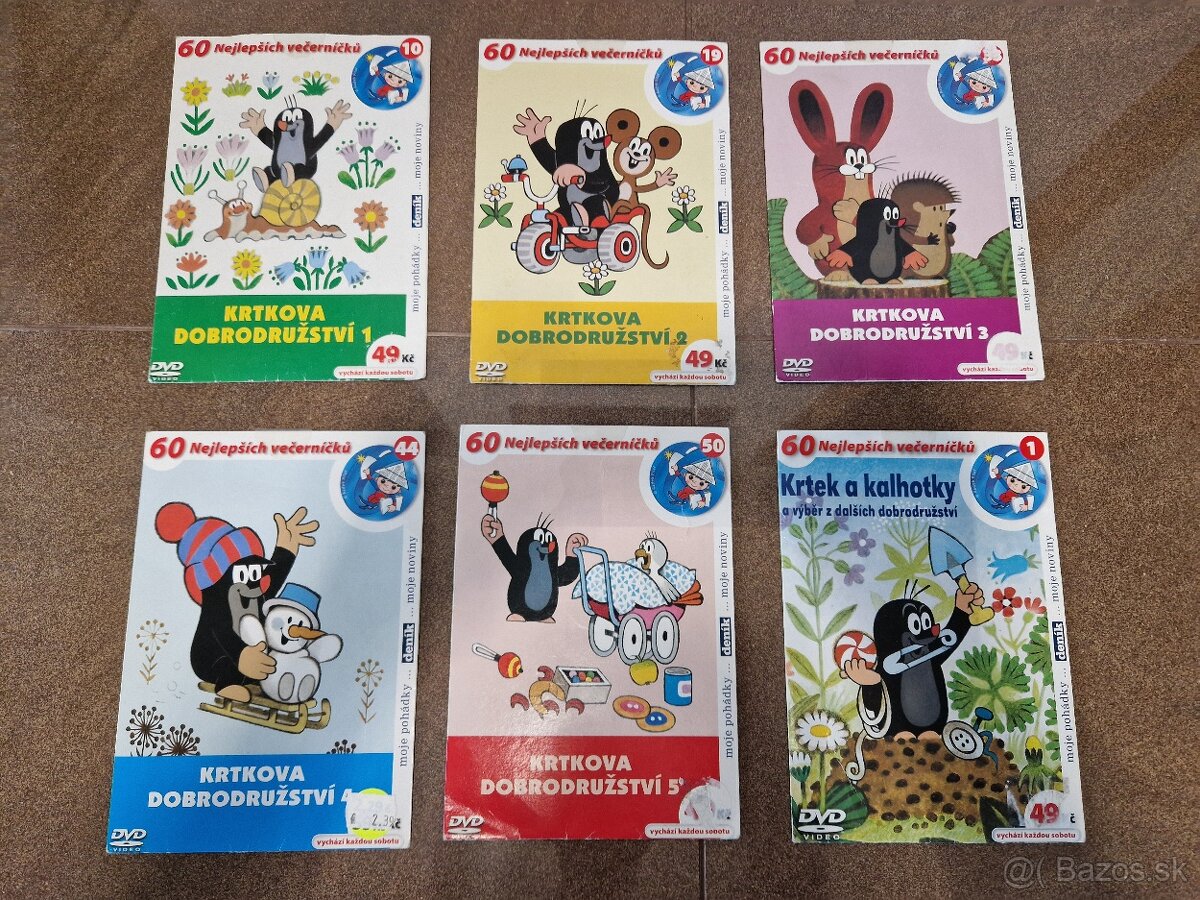 DVD - Krtko 1-2-3-4-5-6