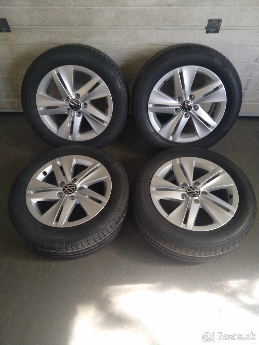 16" alu originál VW + letné pneu.
