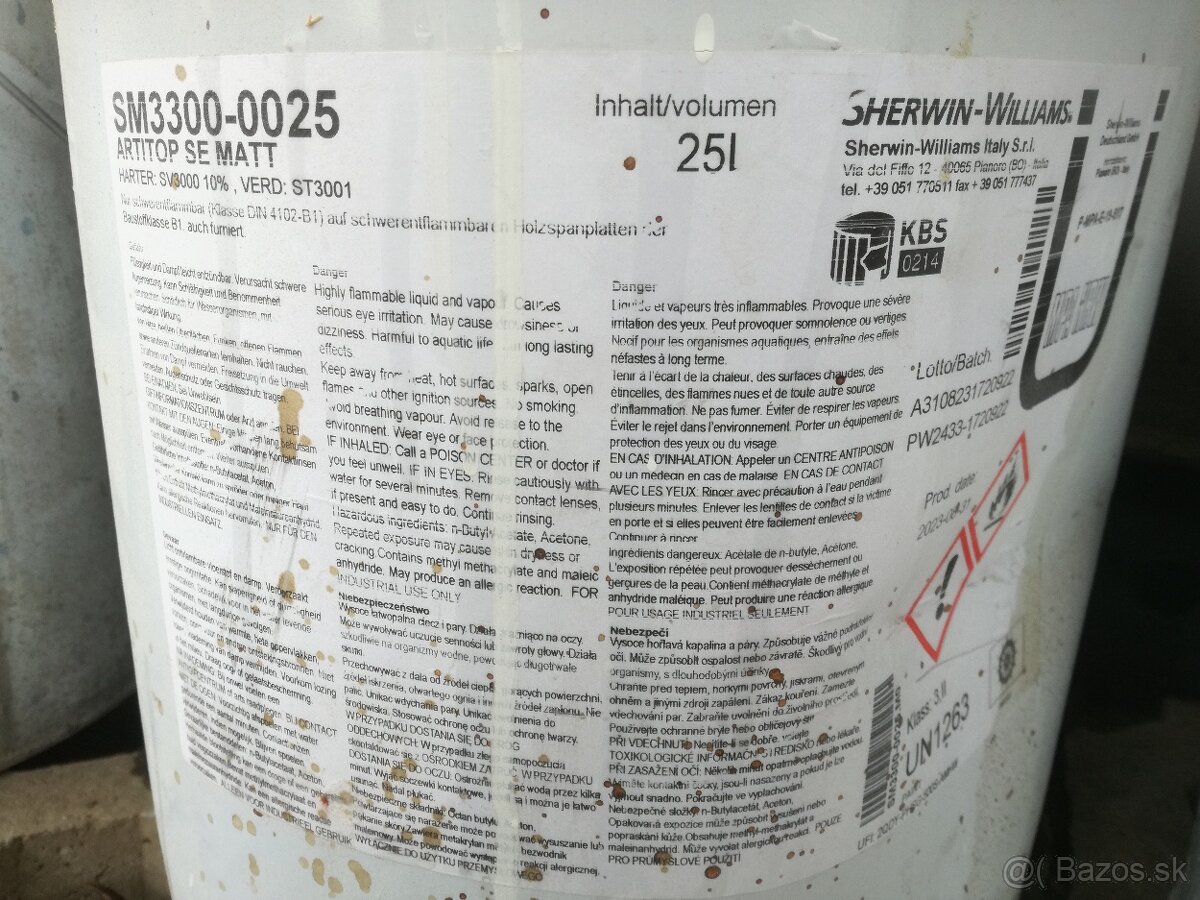 Ponukam na vymenu sedu farbu Sherwin-Williams