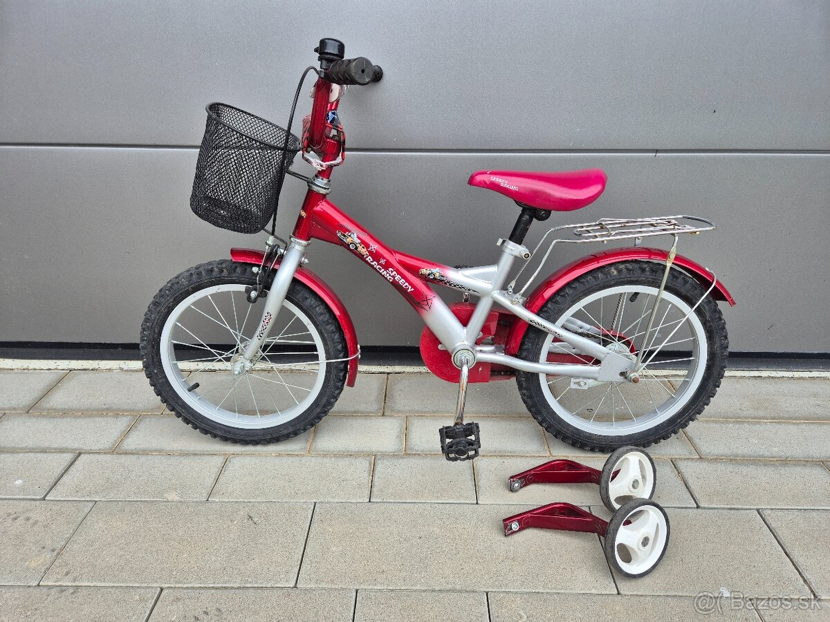 Detský bicykel 3-6 rokov + pomocné kolieska