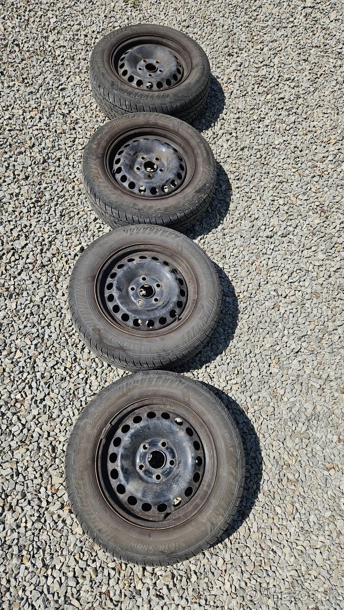 Predám zimné kolesá 195/65r15