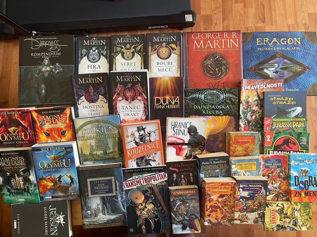 Pratchett,Hra o trůny,Kolo času,Kulhánek,urassic Park,Eragon