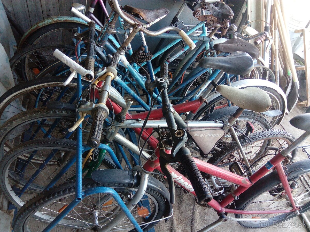 Retro zbierka 8 bicyklov