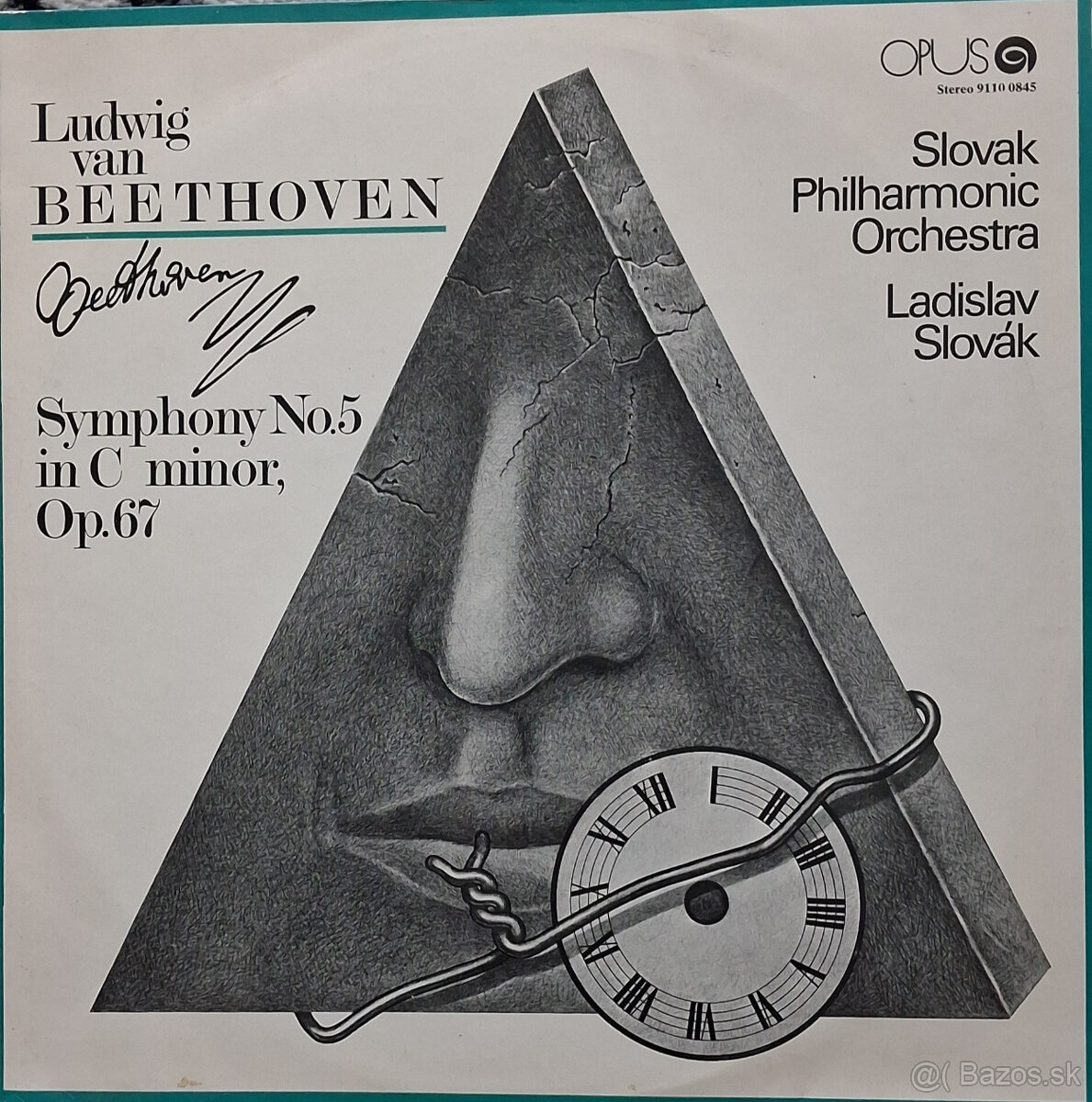 Retro gramofónová LP platňa Ludwig Van Beethoven