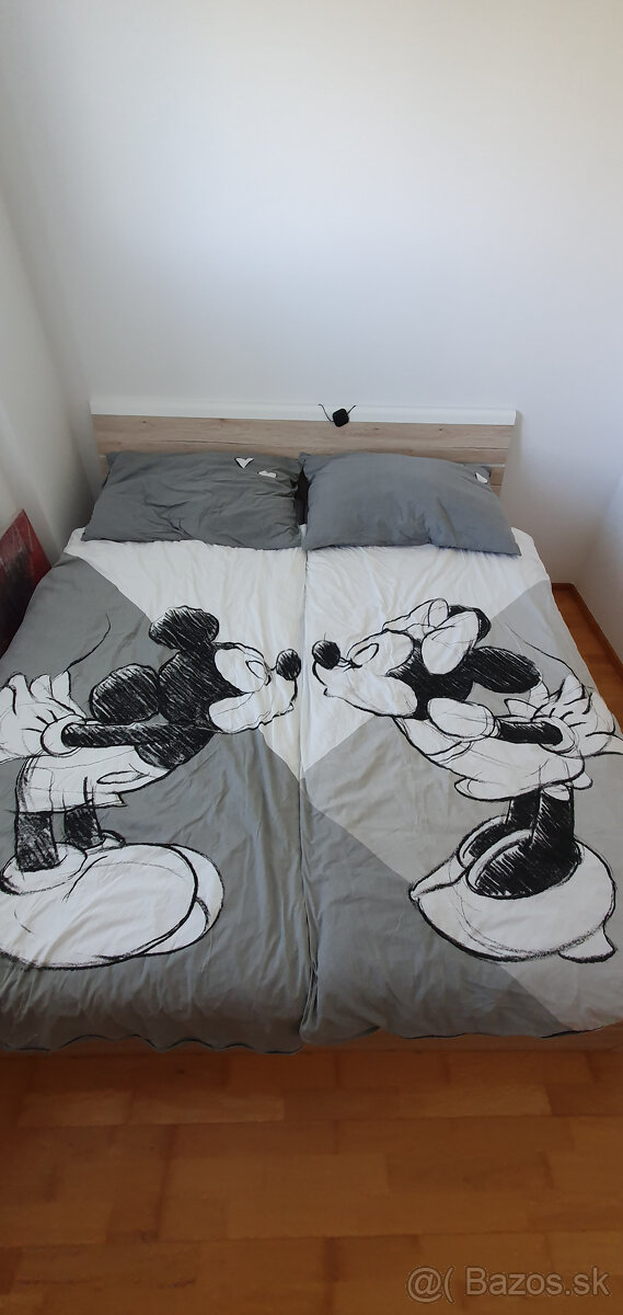 Posteľné obliečky Mickey Mouse+Minnie