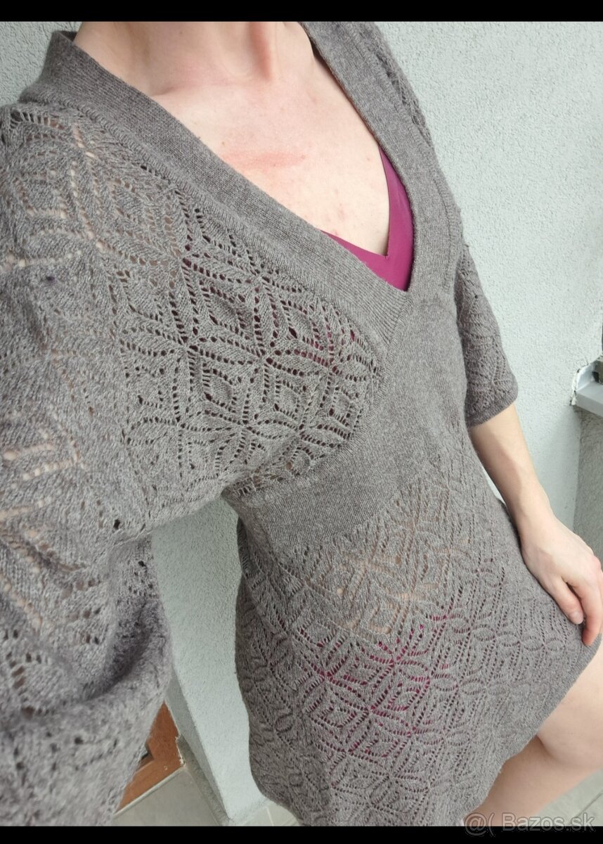 H&M Úpletové nové miny šaty S/M