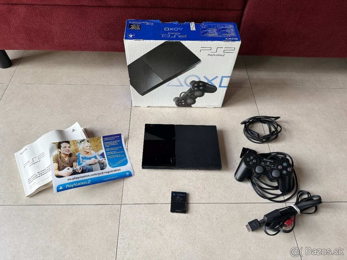 Herná konzola - PlayStation 2 OVP slim scph-90004