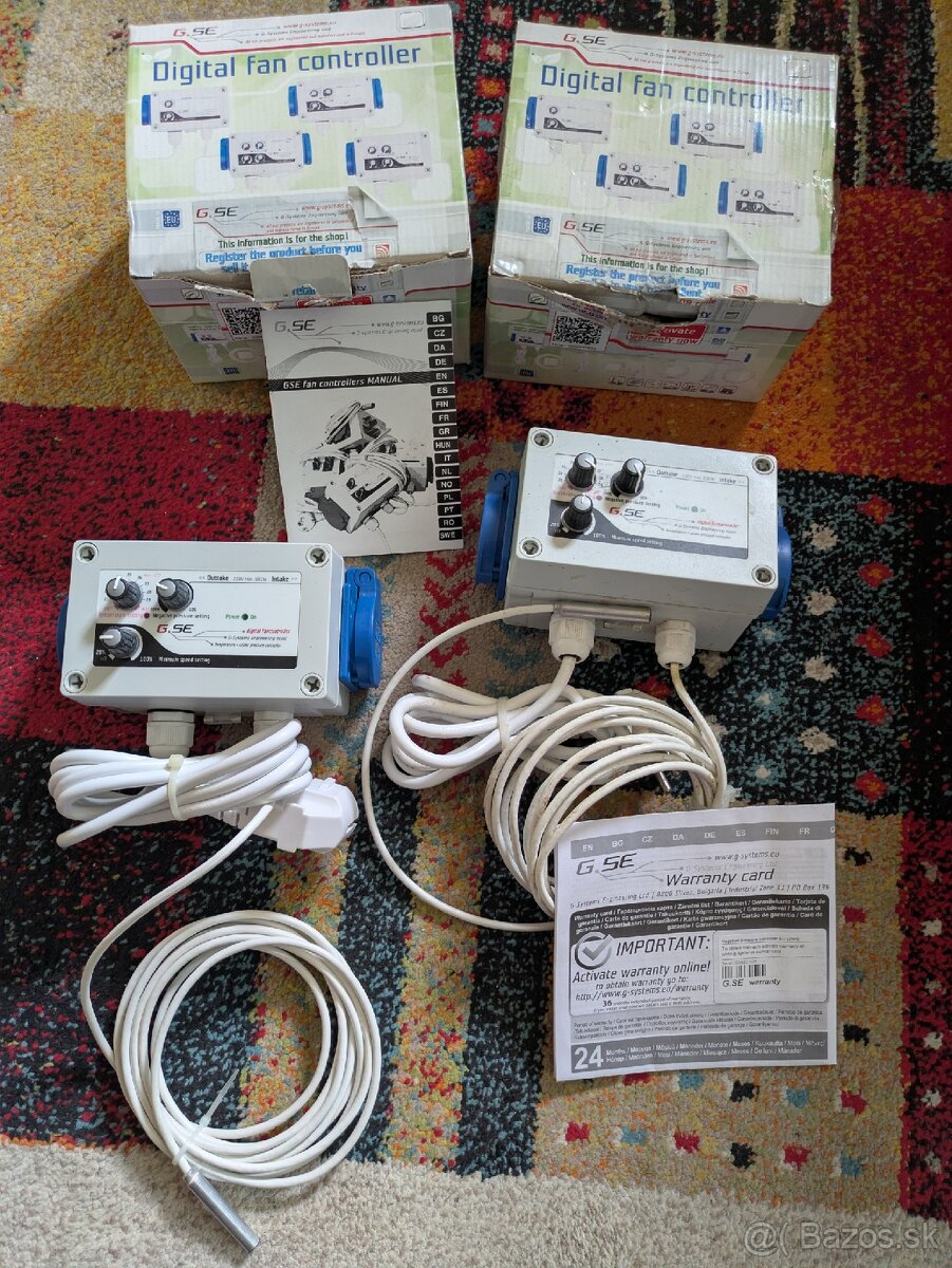 GSE regulátor teploty, podtlaku a minimální rychlosti