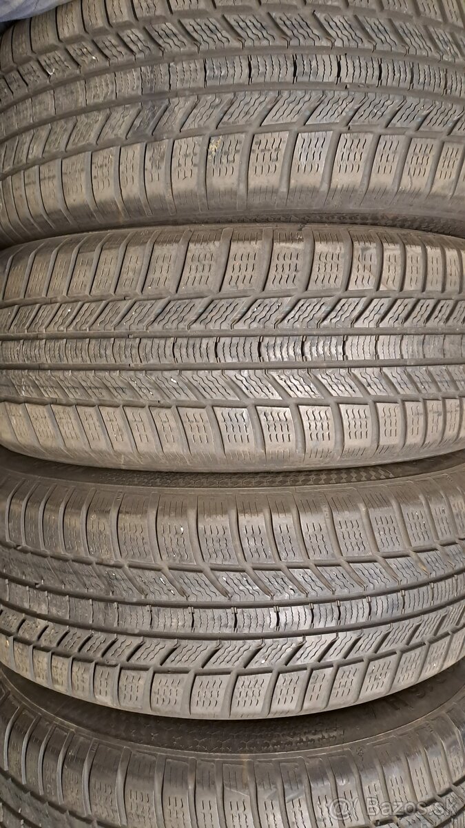 Predám 4ks jazdené zimné 205/60r16-91H Continental