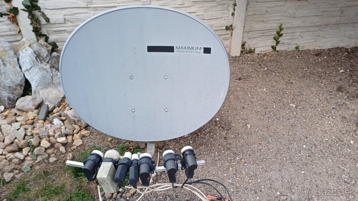 Predám parabolu + LNB + switch