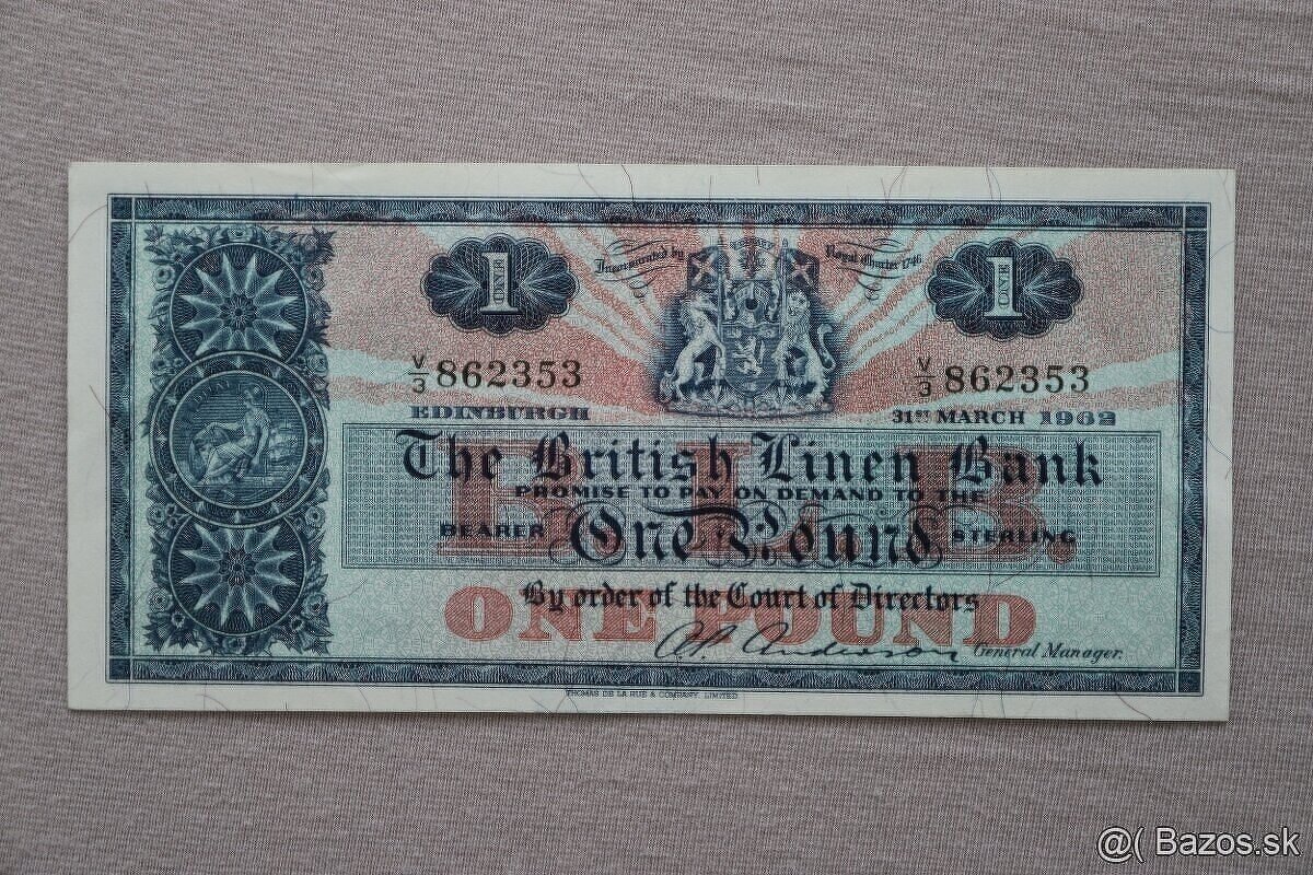 Obehová bankovka Škótsko