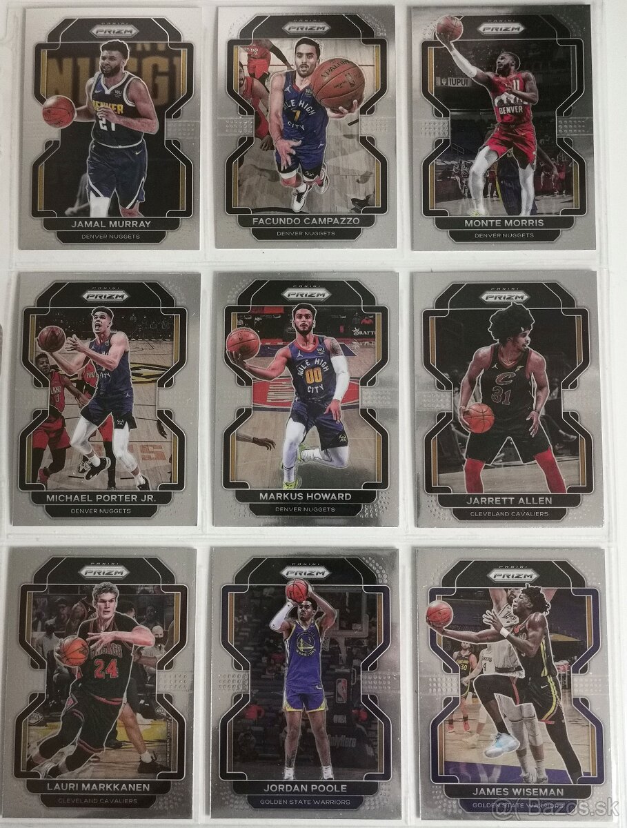 Kartičky NBA 1 ks za 0.5 EUR - NBA Prizm 2021-22