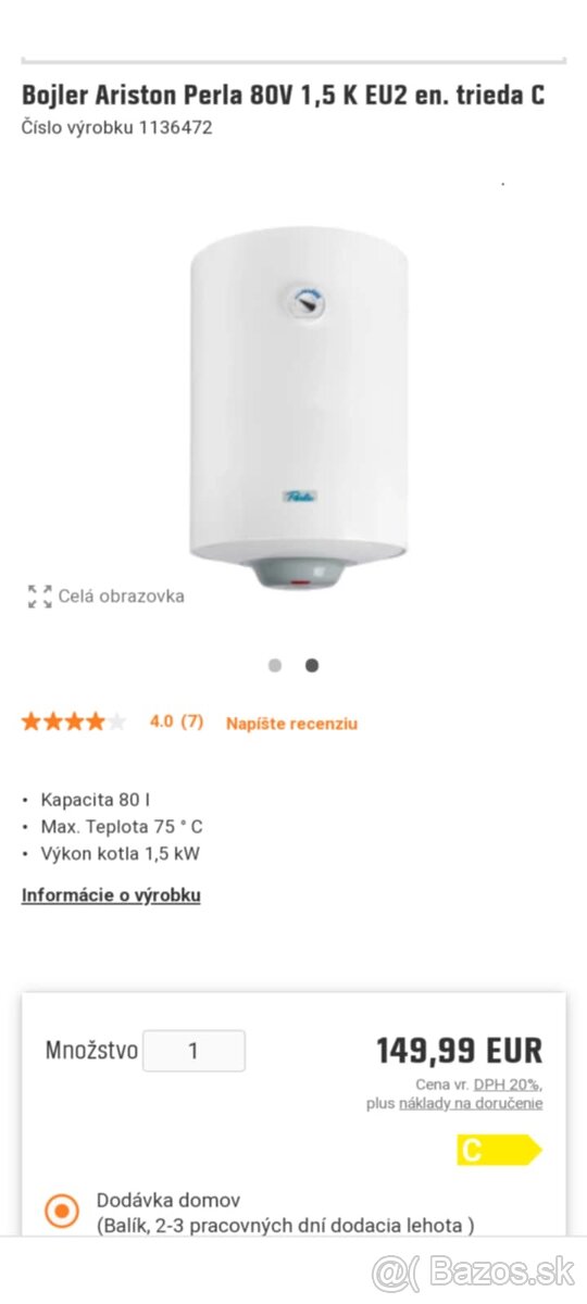 Predám bojler
