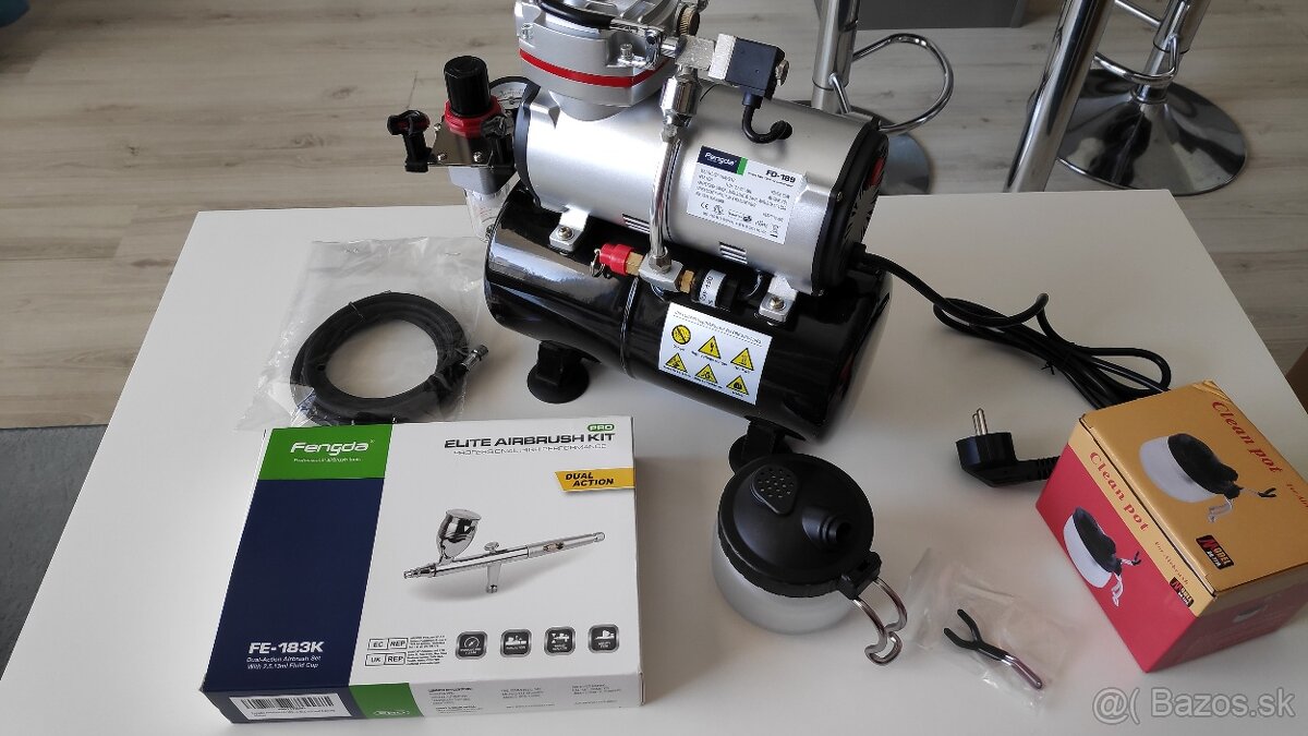 Airbrush Fengda FE-183K & Fengda FD-189 kompresor