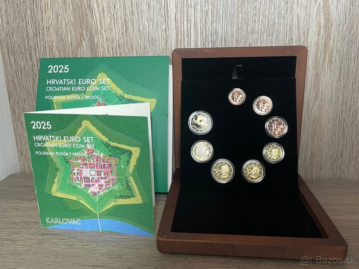 Chorvatsko 2025 Proof set -Karlovac limitovaná edicia 500ks
