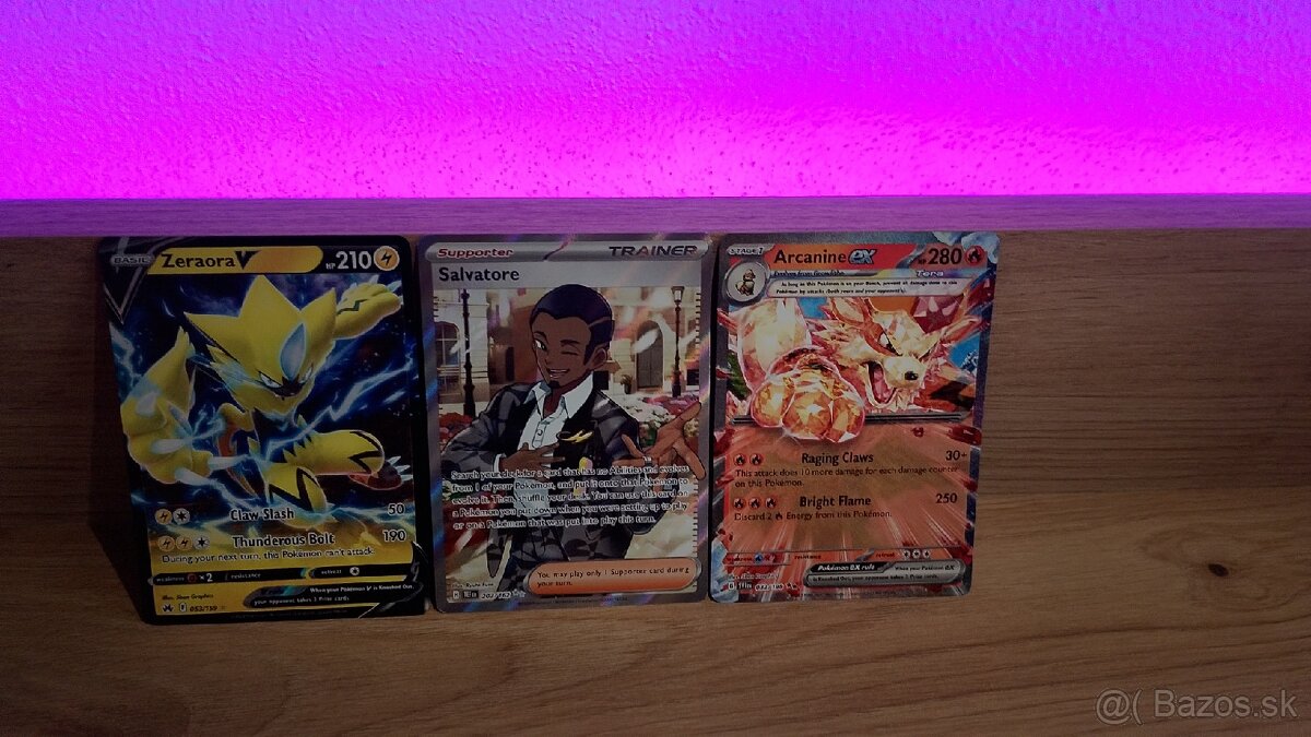 3 zberateľské pokémon karty dokopi v hodnoťe 59€