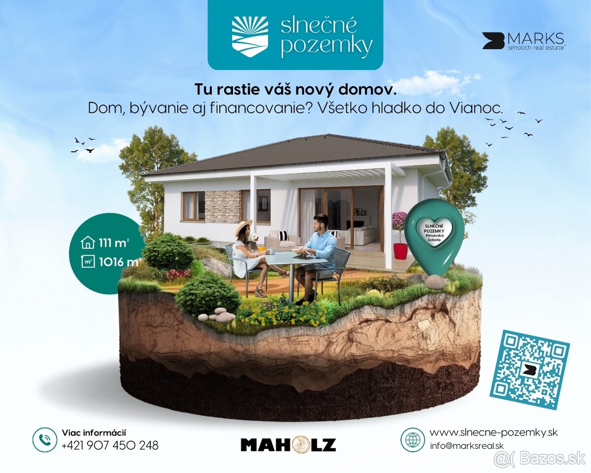 MARKS™ | 4-izbový bungalov v novej štvrti Rimavskej Soboty