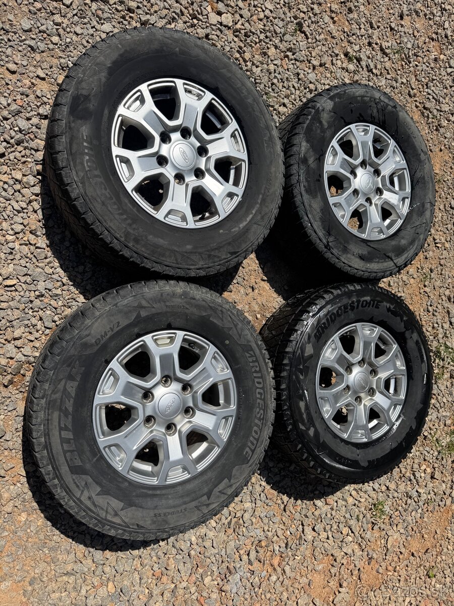 Hliníkové disky Ford Ranger 6x139,7 R16 + zimné na dojazd