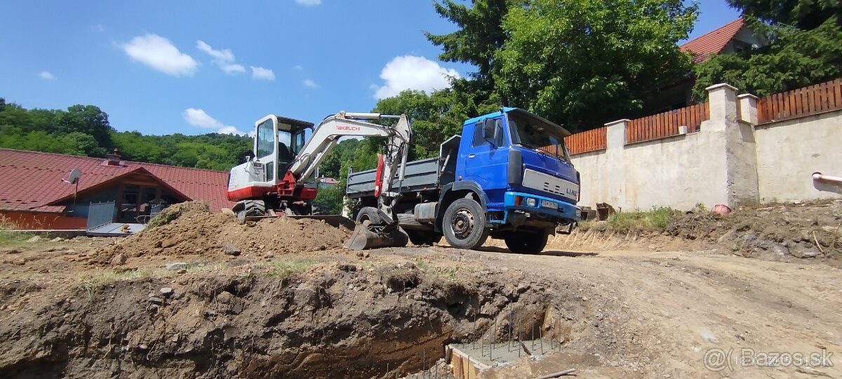 Výkopové práce a doprava materiálu, Stavebné práce