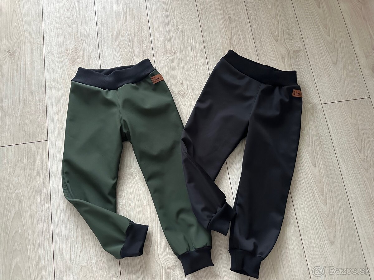 Softshellove nohavice s flisom 92-140