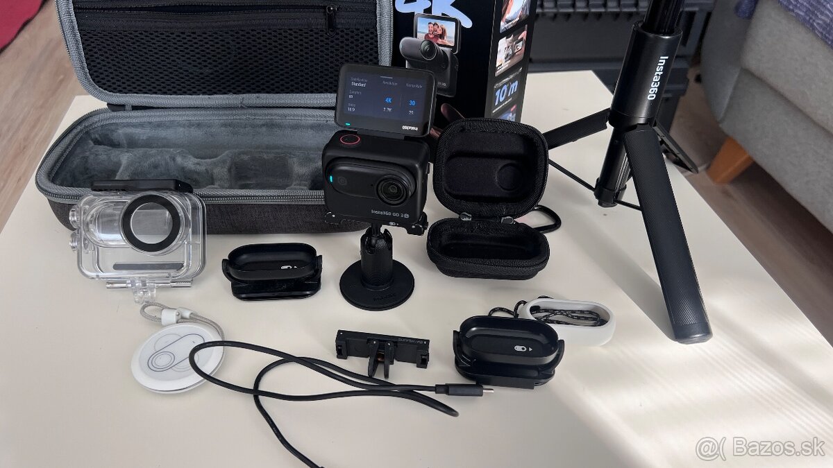 🎥 Insta360 GO 3 (128 GB) + bohaté príslušenstvo – TOP stav