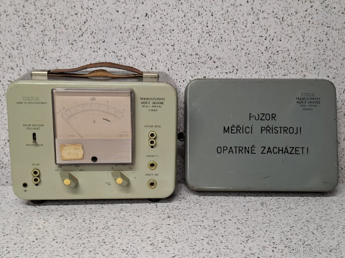 Merák 》Tesla 12XN036 》Tranzistorový Merač Úrovne 30Hz-300kHz