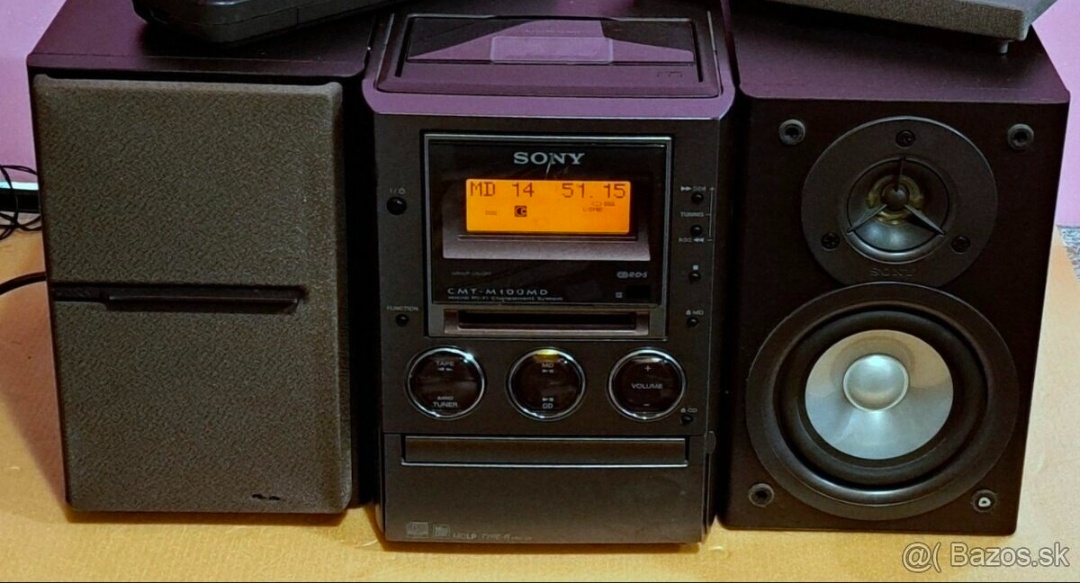 6v1 Nahrávanie minidisc LONG PLAY veža Sony ATRACK 3