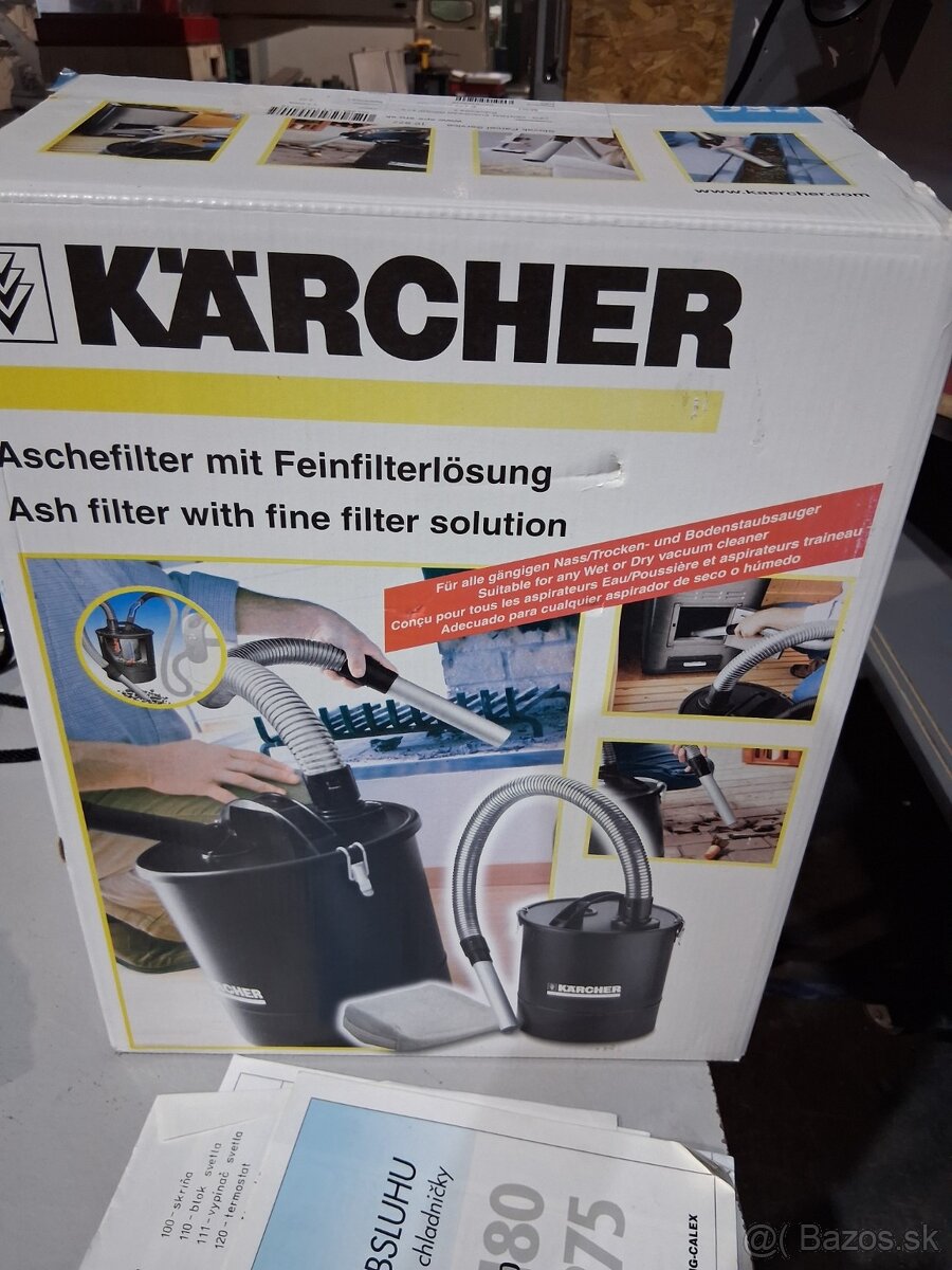 Predám nový popolový filter Kärcher – kompletná sada
