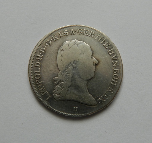 Predám 1/2 toliar 1792 H Leopold II.