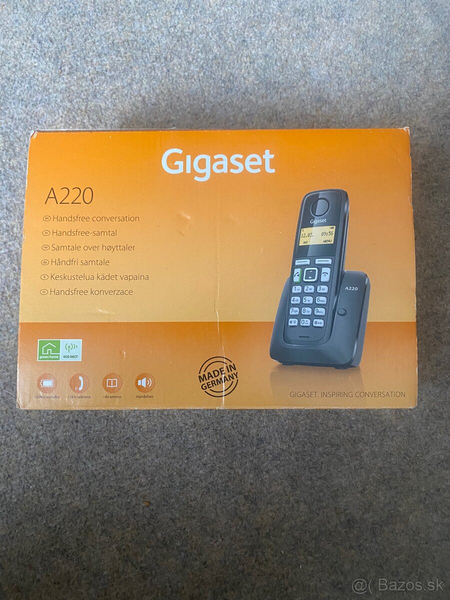 Gigaset A220 – nový, kompletný balenie