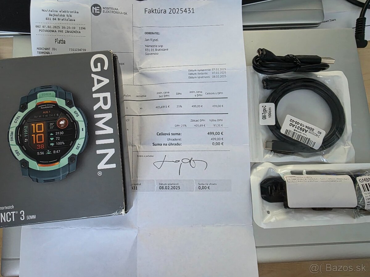 Predám Garmin Instinct 3 Amoled 50mm