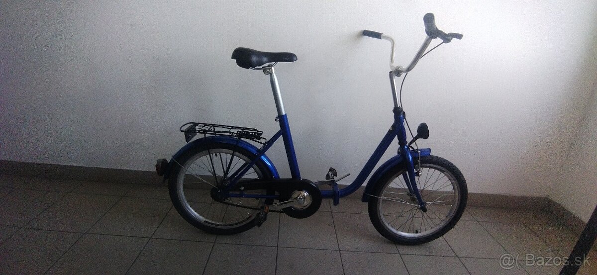 Predám skladací bicykel 20" kolesa. Zadná brzda kontra. Ser
