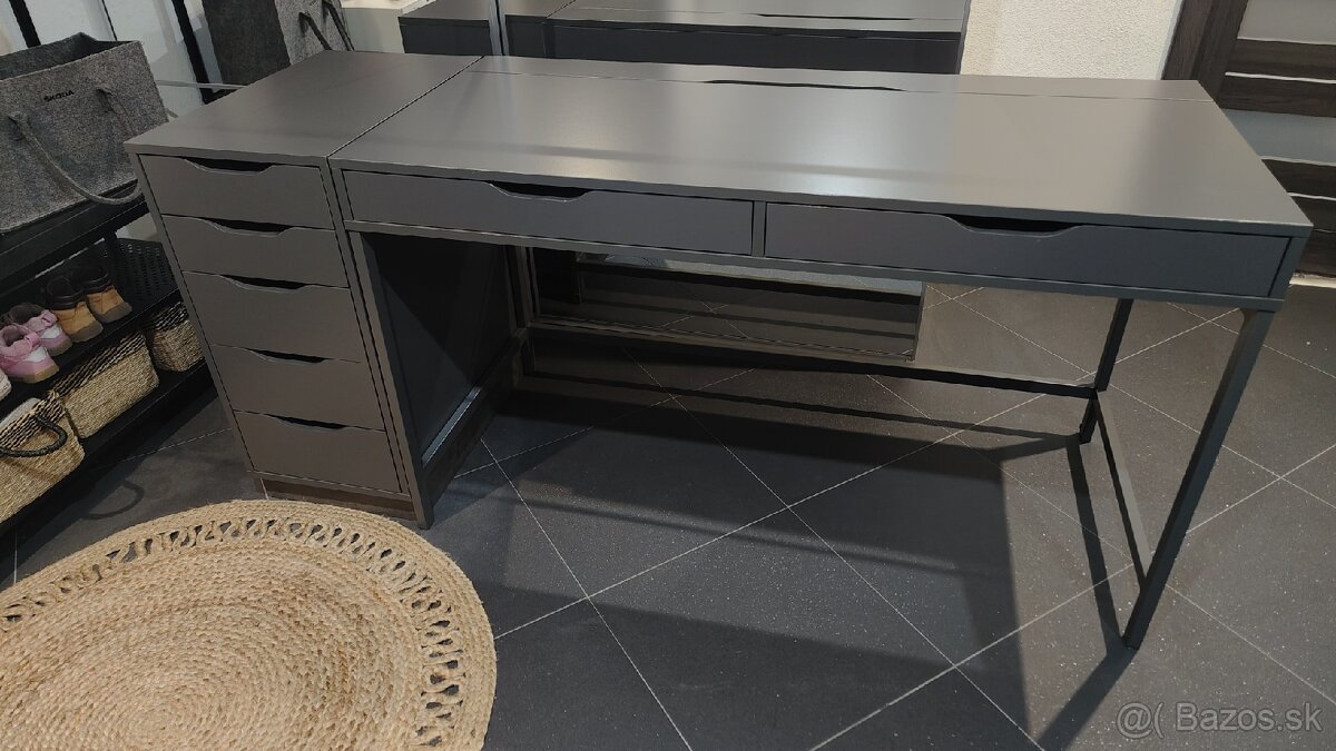 IKEA ALEX - stôl + šuflíky