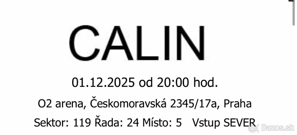 Koncert Calin O2 arena