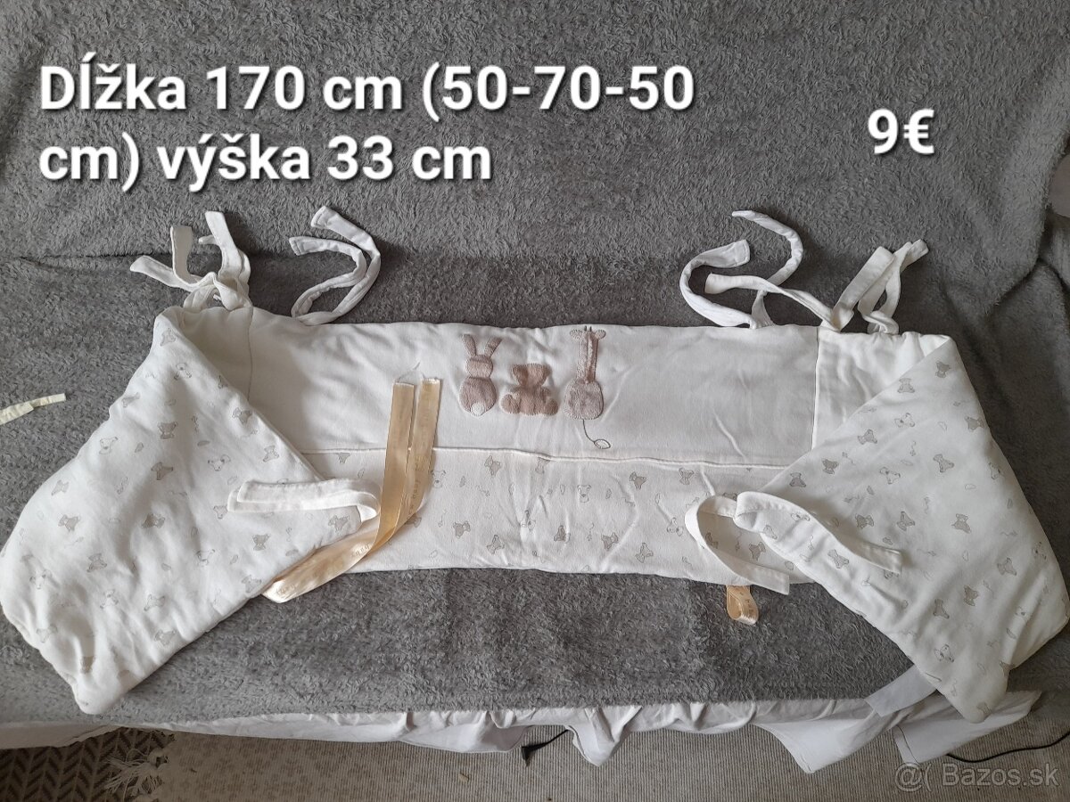 Mantinel na detskú postieľku