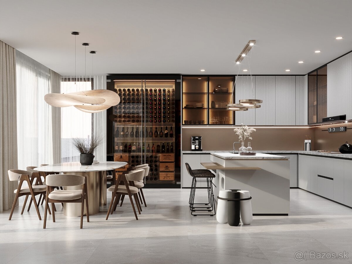 6 izb. skolaudovaný viladom (235 m²) bazén, vstupo do lesa