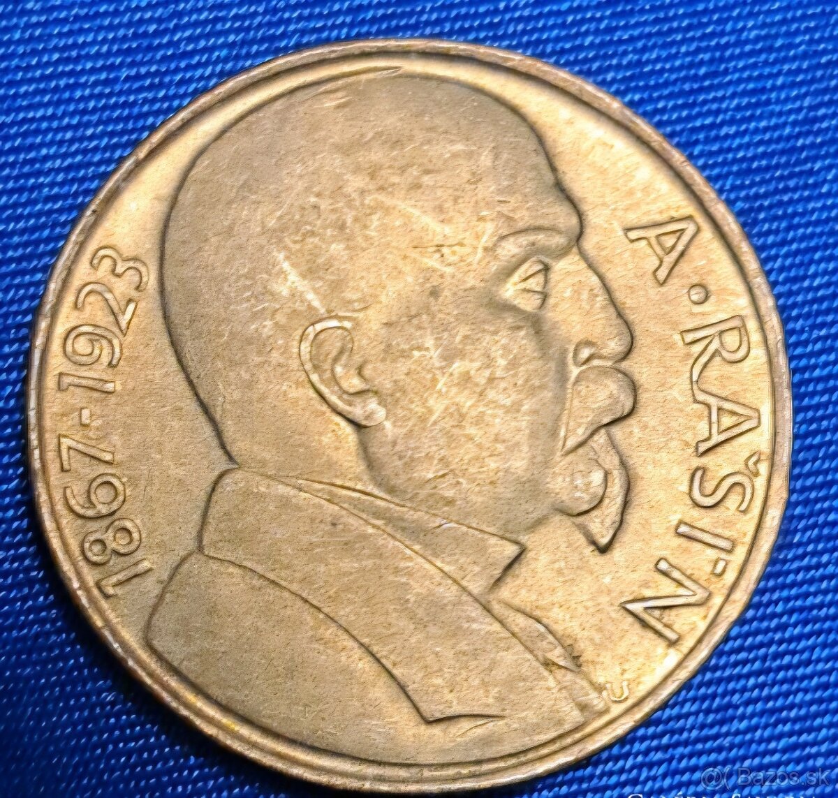 Československo A. Rašín 10 koruna cenná vzácna zberateľská m