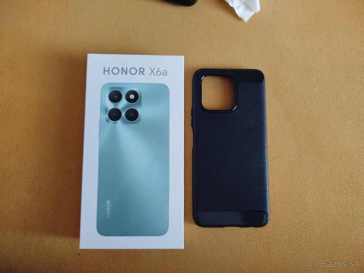 Predám Honor X6a v čiernej farbe+puzdro+ ochranné sklo