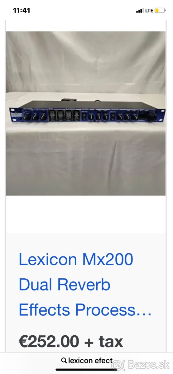 Lexicon Mx200 Dual Reverb