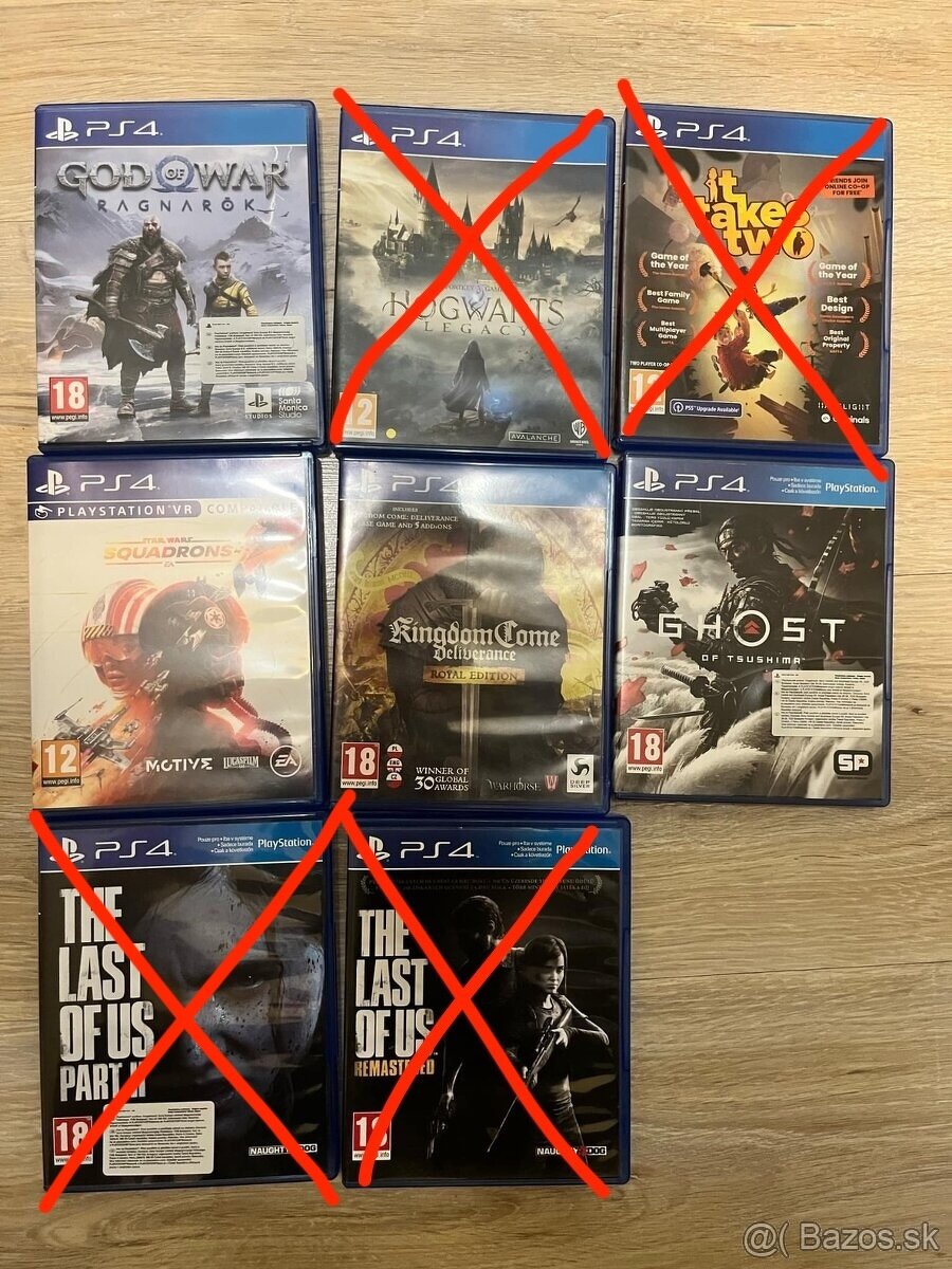 Predám hry na PS4