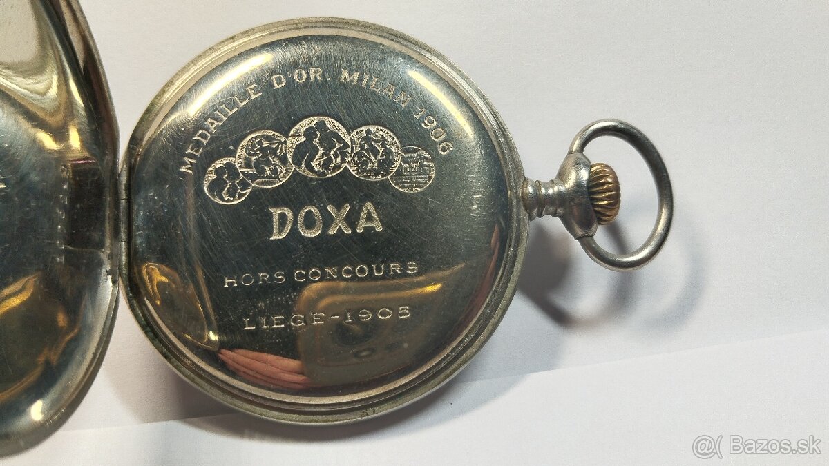 Pěkné staré zachovalé kapesní hodiny DOXA.