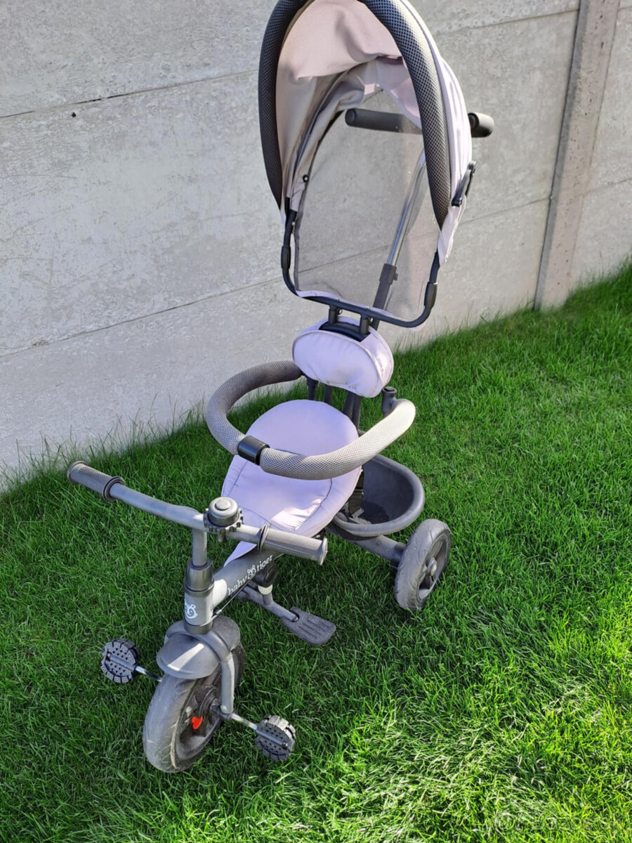 Detská trojkolka Baby Tiger + autíčko Labkova Patrola zadarm