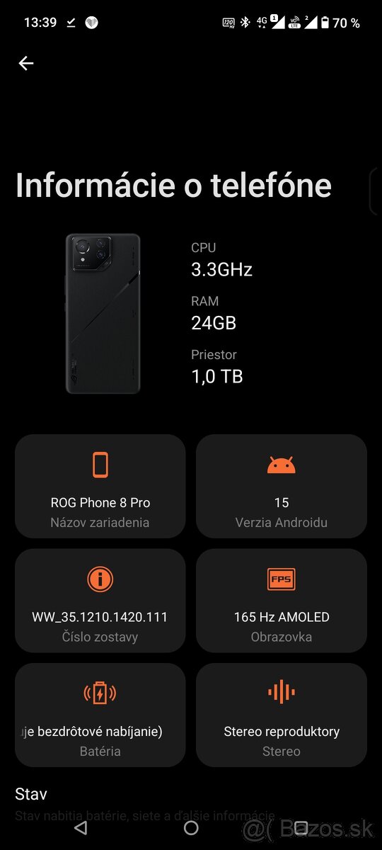 Rog pohone 8 pro