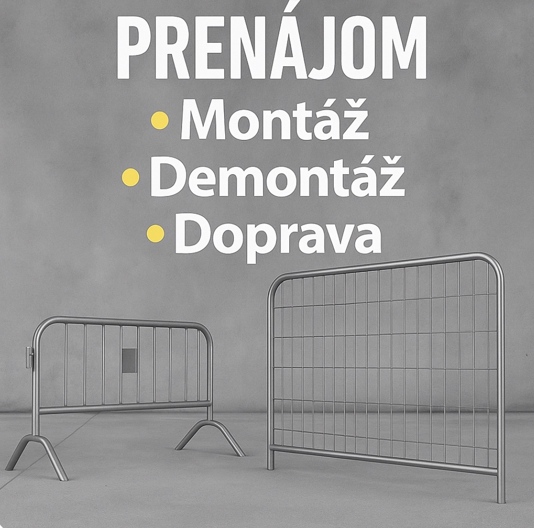 Prenájom mobilného oplotenia a zábran
