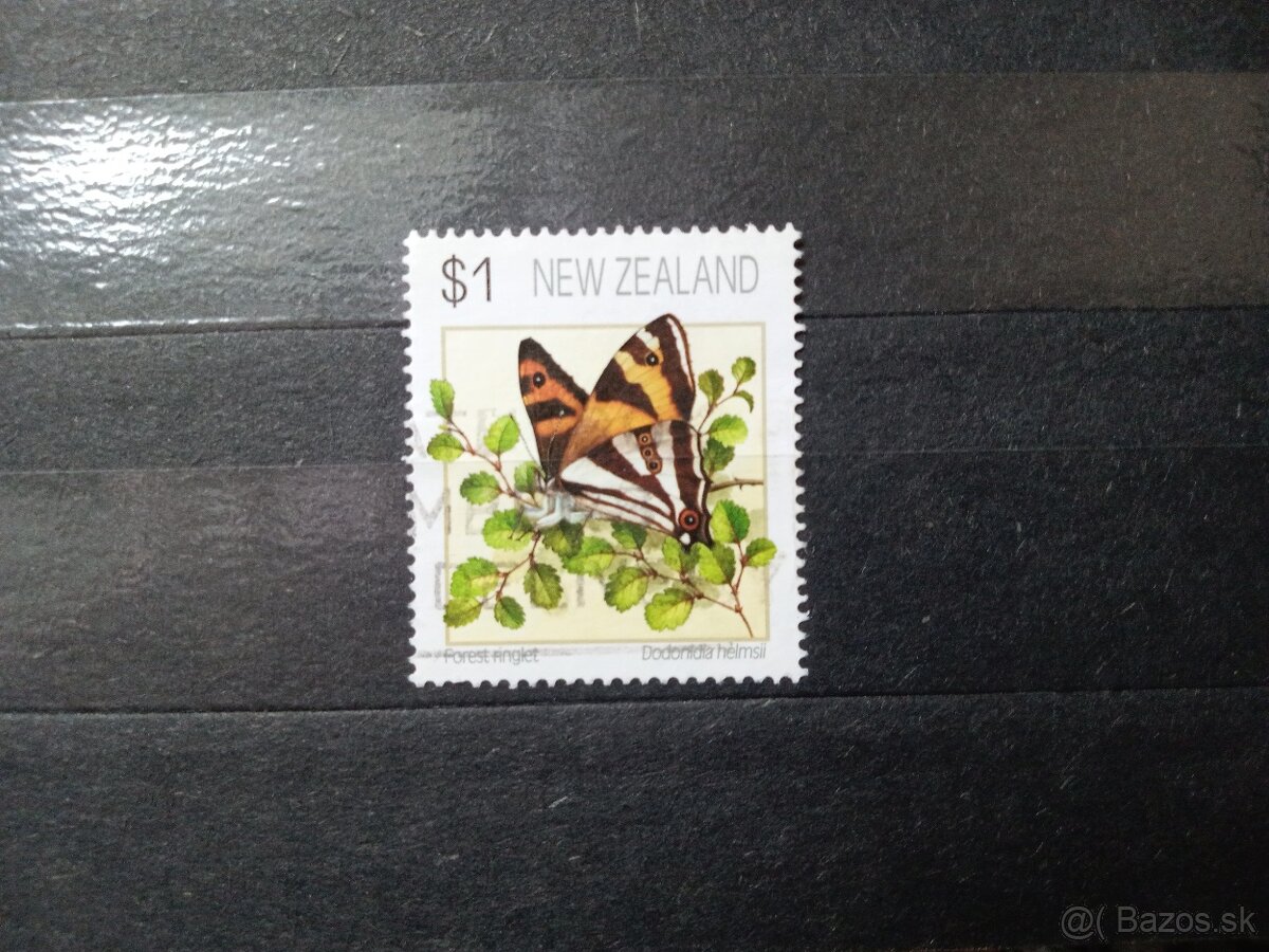 Poštové známky č.459 - Nový Zéland - motýľ