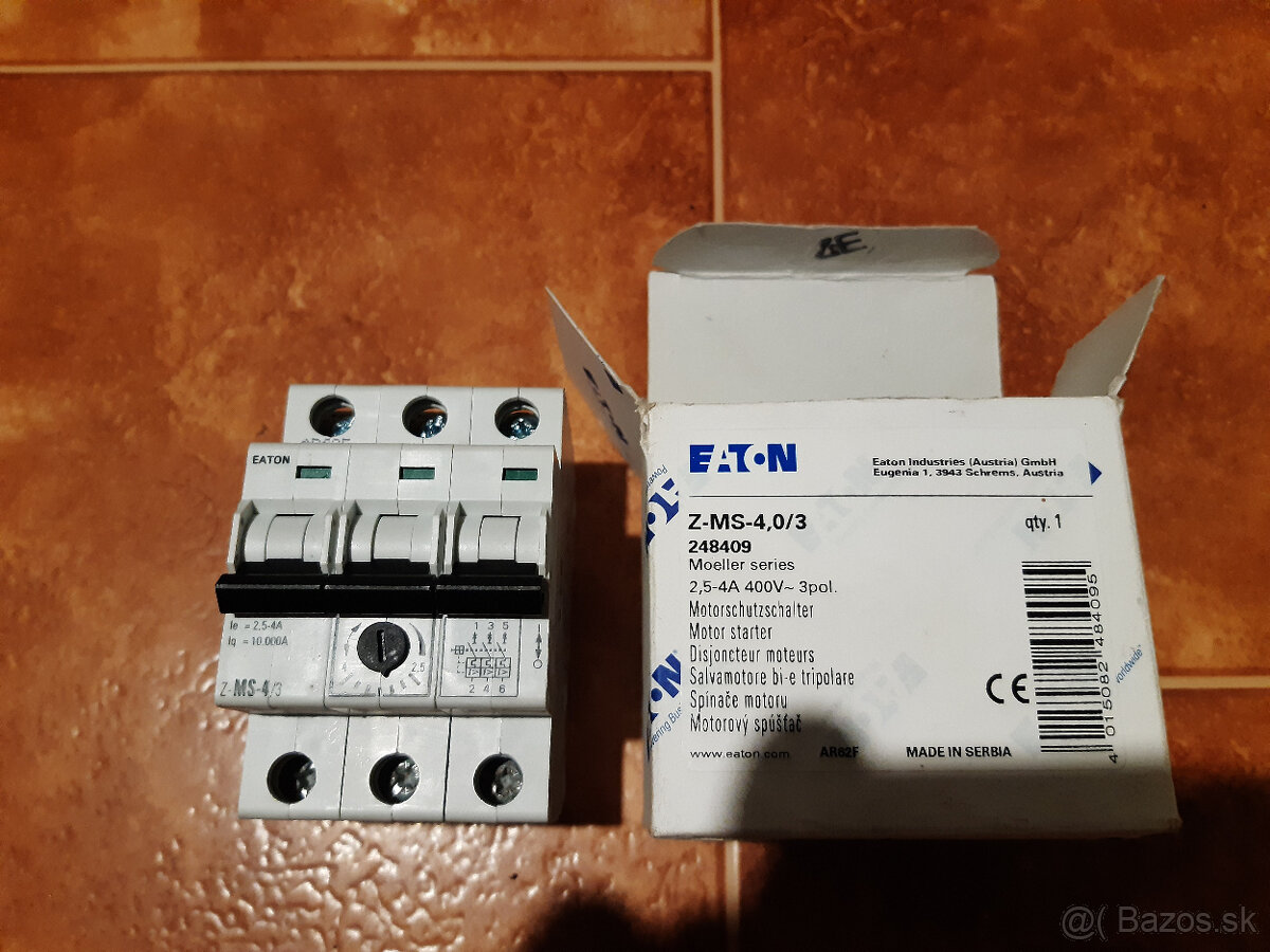 Motorový spúštač istič Eaton, Telemecanique