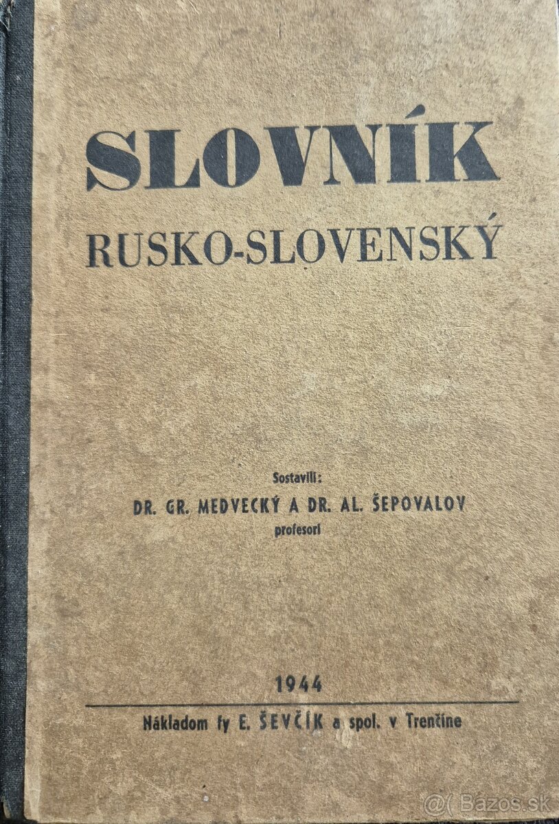 Slovník Slovensko-ruský 1944