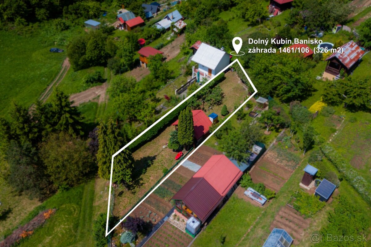 Záhradná chatka s krásnym výhľadom na predaj